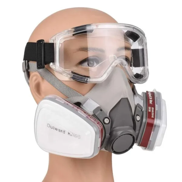 Masker Gas Respirator With Goggle HARMIT